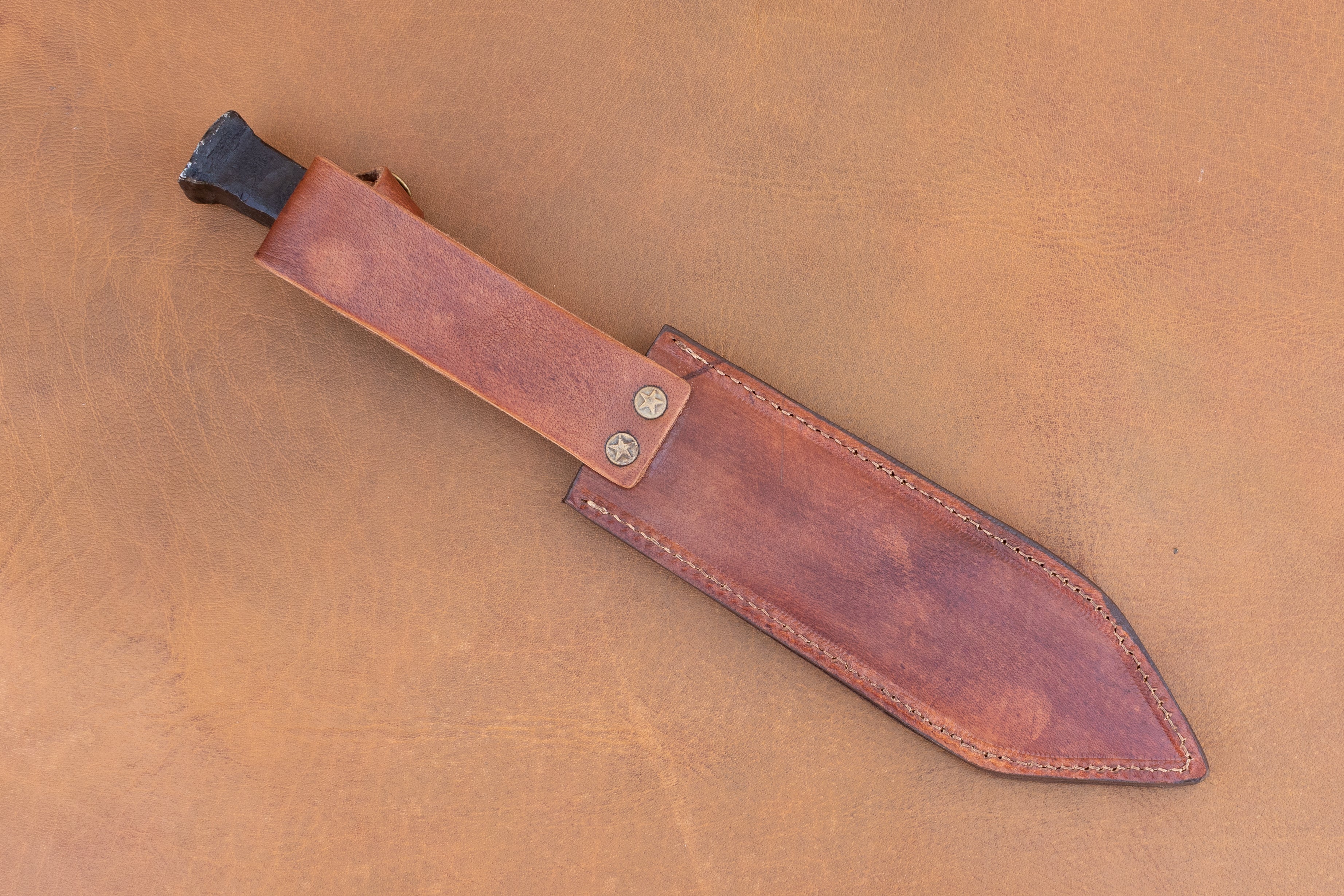 Railroad Spike Knife Double Edge Dagger | 12" Twisted Handle | Handmade Collectible Gift