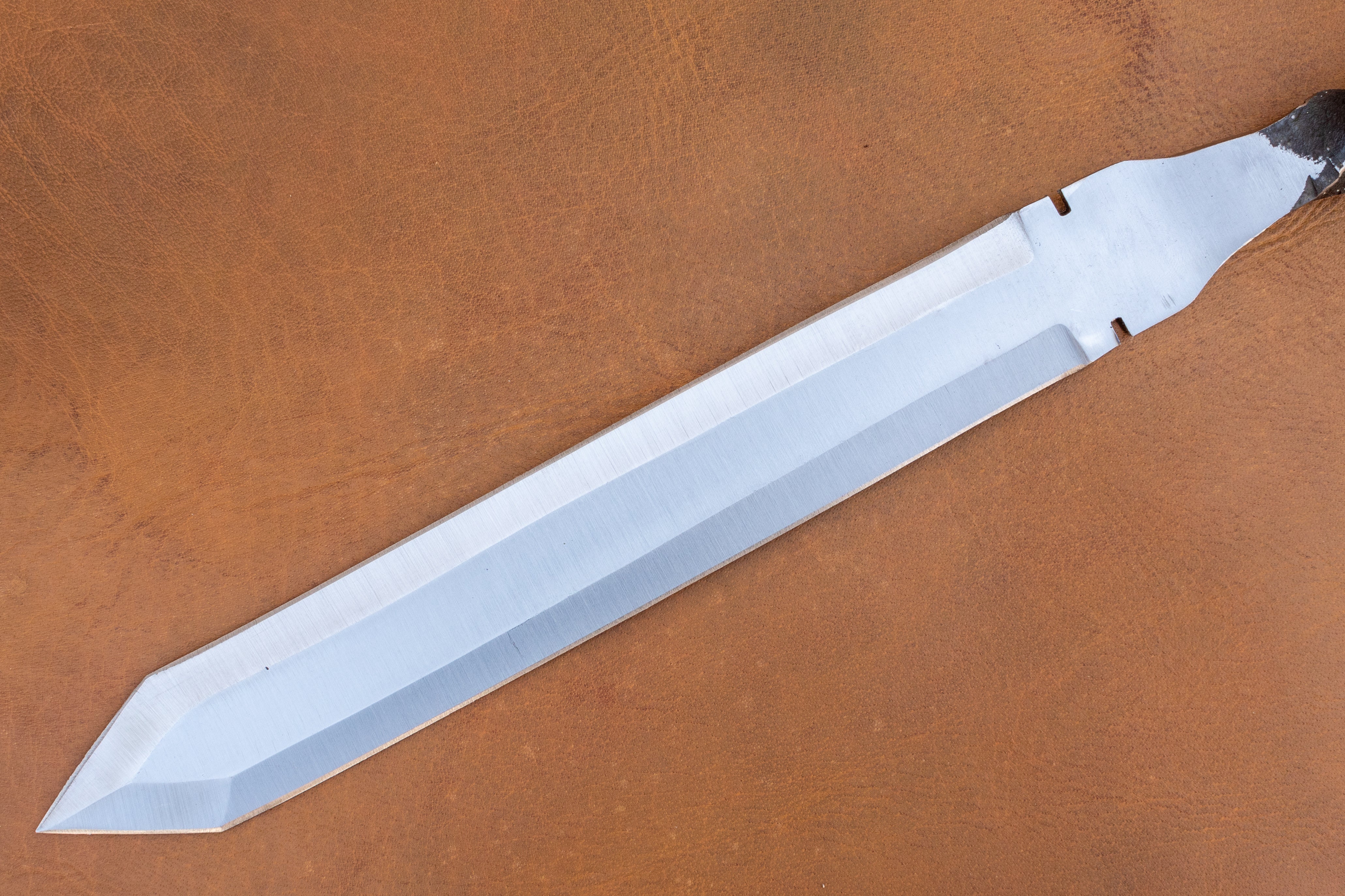 Railroad Spike Knife Double Edge Dagger | 16" Twisted Handle | Handmade Collectible Gift