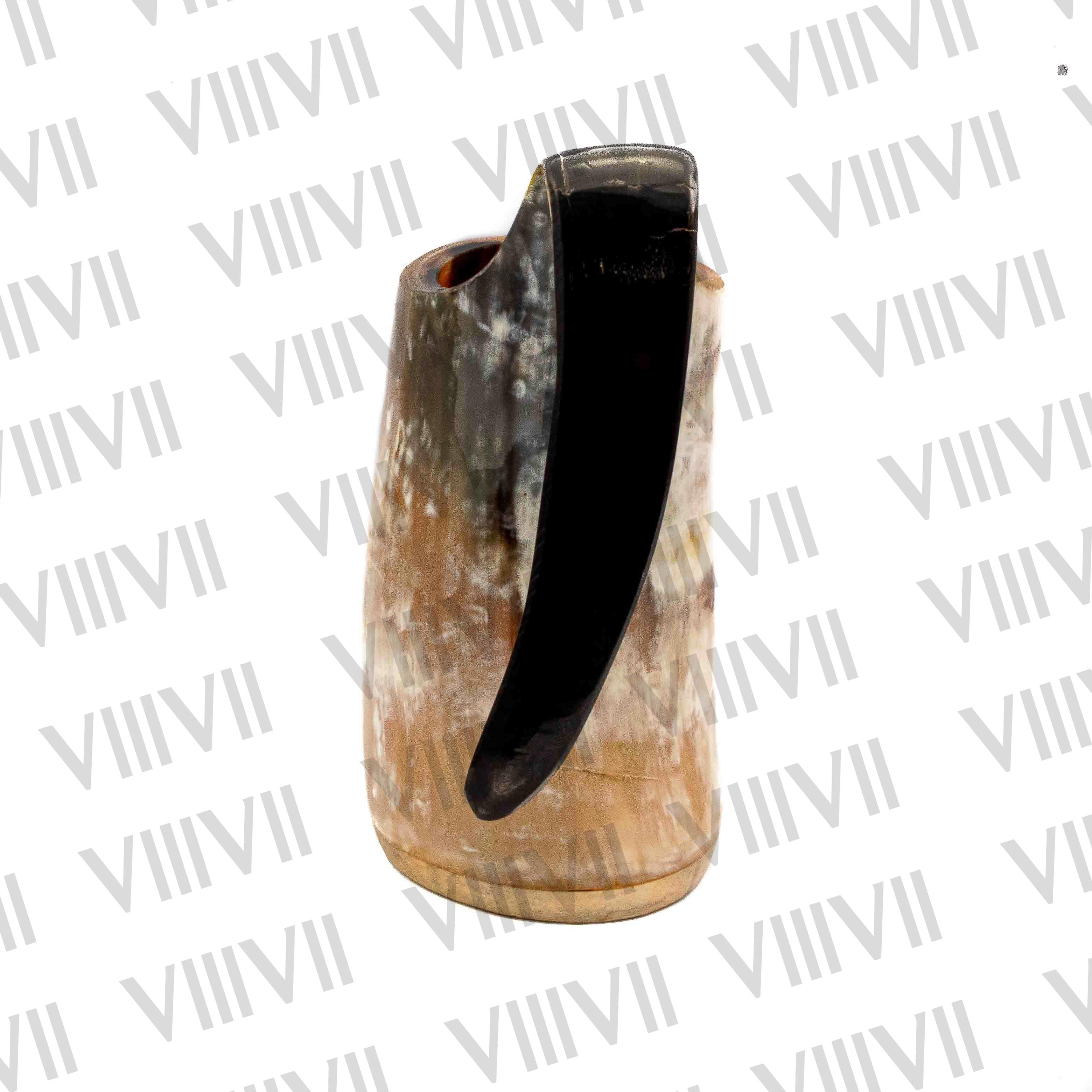 Genuine Viking Drinking Horn Mug, Viking Beer Tankard with Super-Reinforced Hard