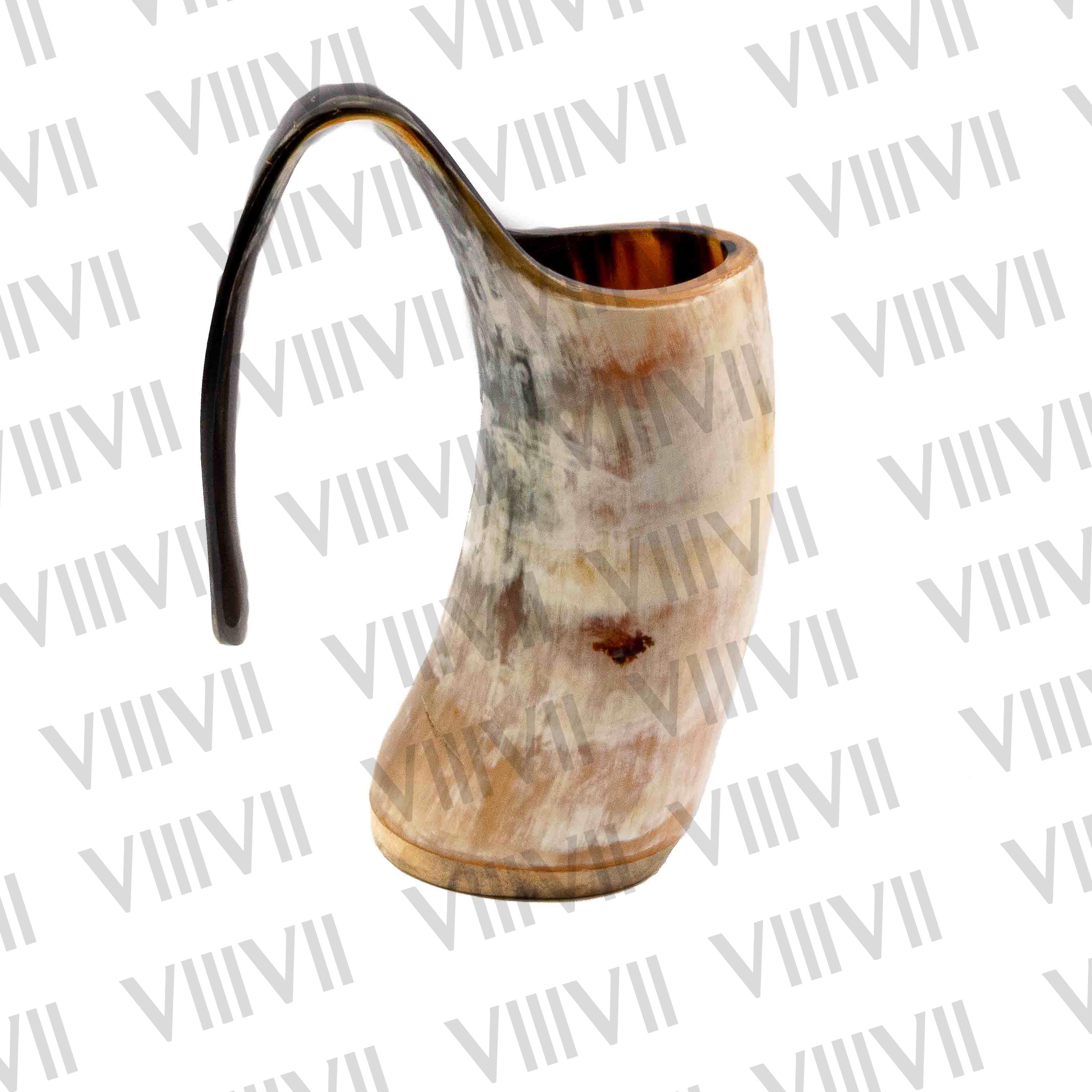 Genuine Viking Drinking Horn Mug, Viking Beer Tankard with Super-Reinforced Hard