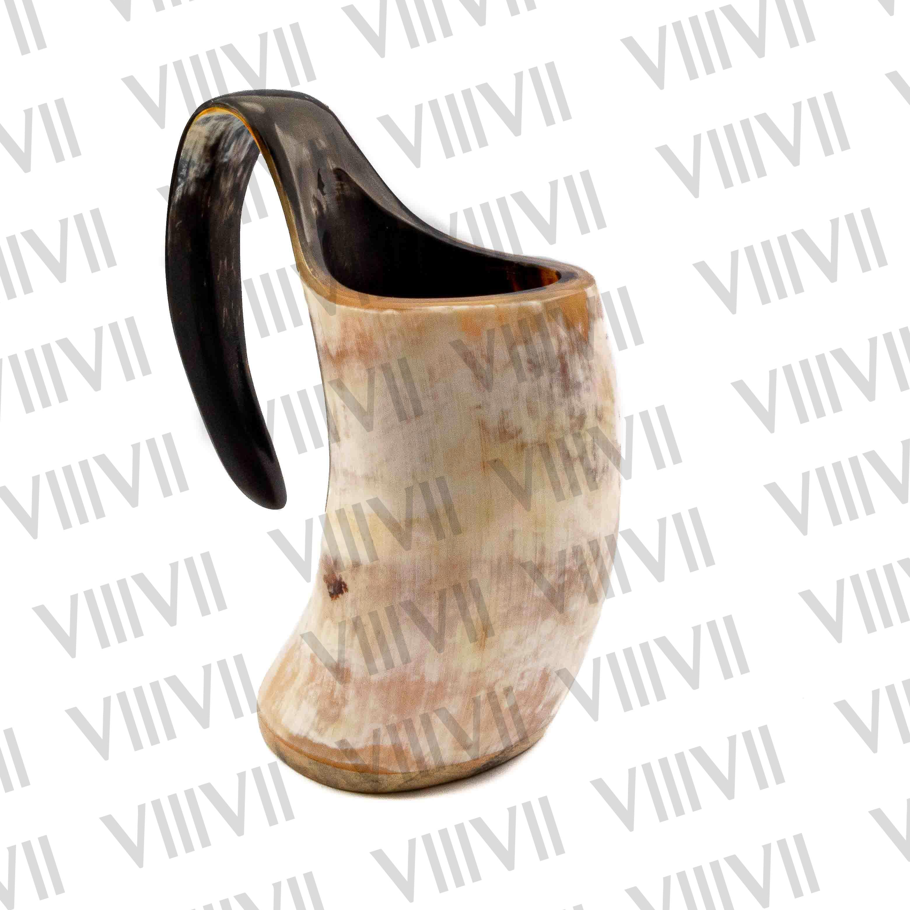 Genuine Viking Drinking Horn Mug, Viking Beer Tankard with Super-Reinforced Hard