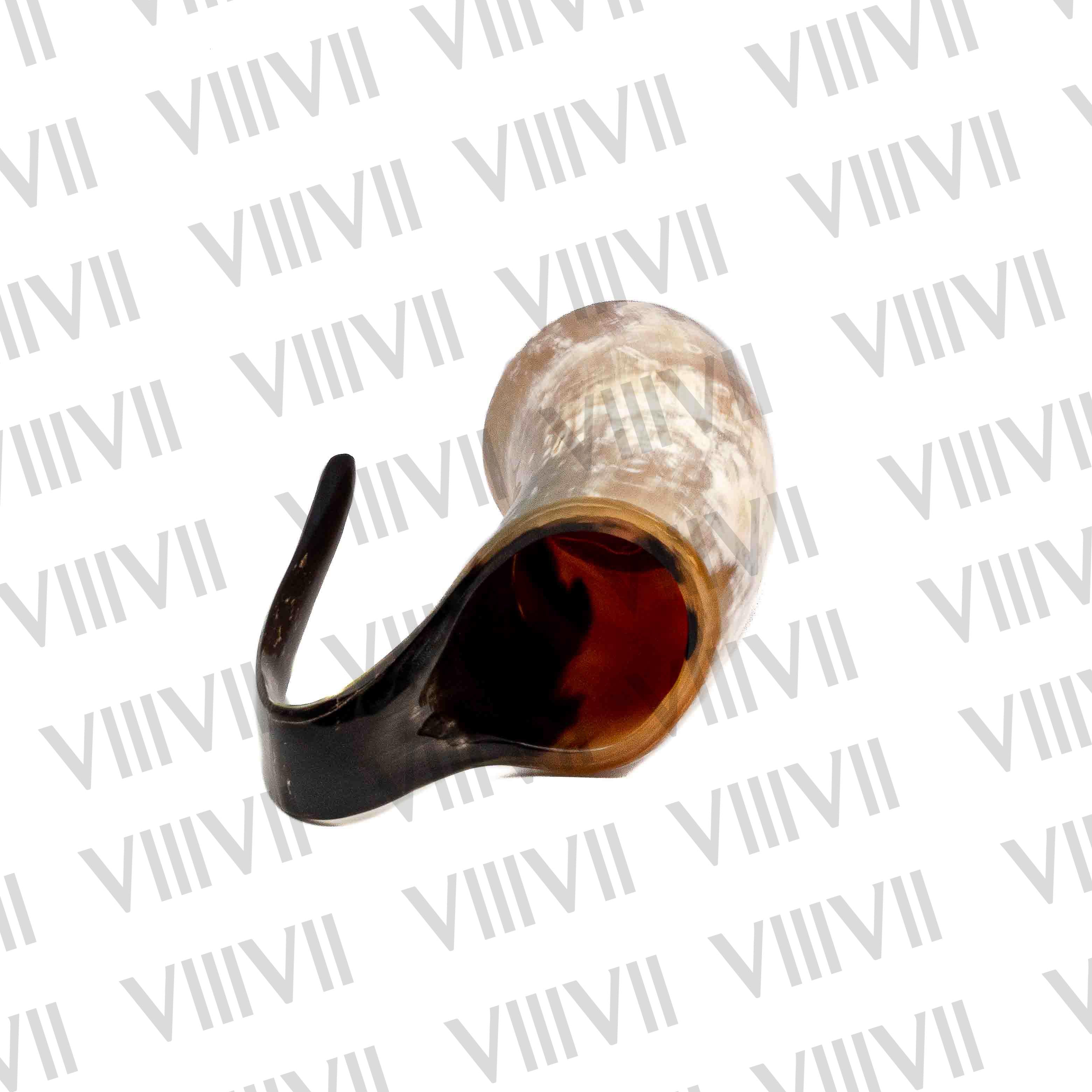 Genuine Viking Drinking Horn Mug, Viking Beer Tankard with Super-Reinforced Hard