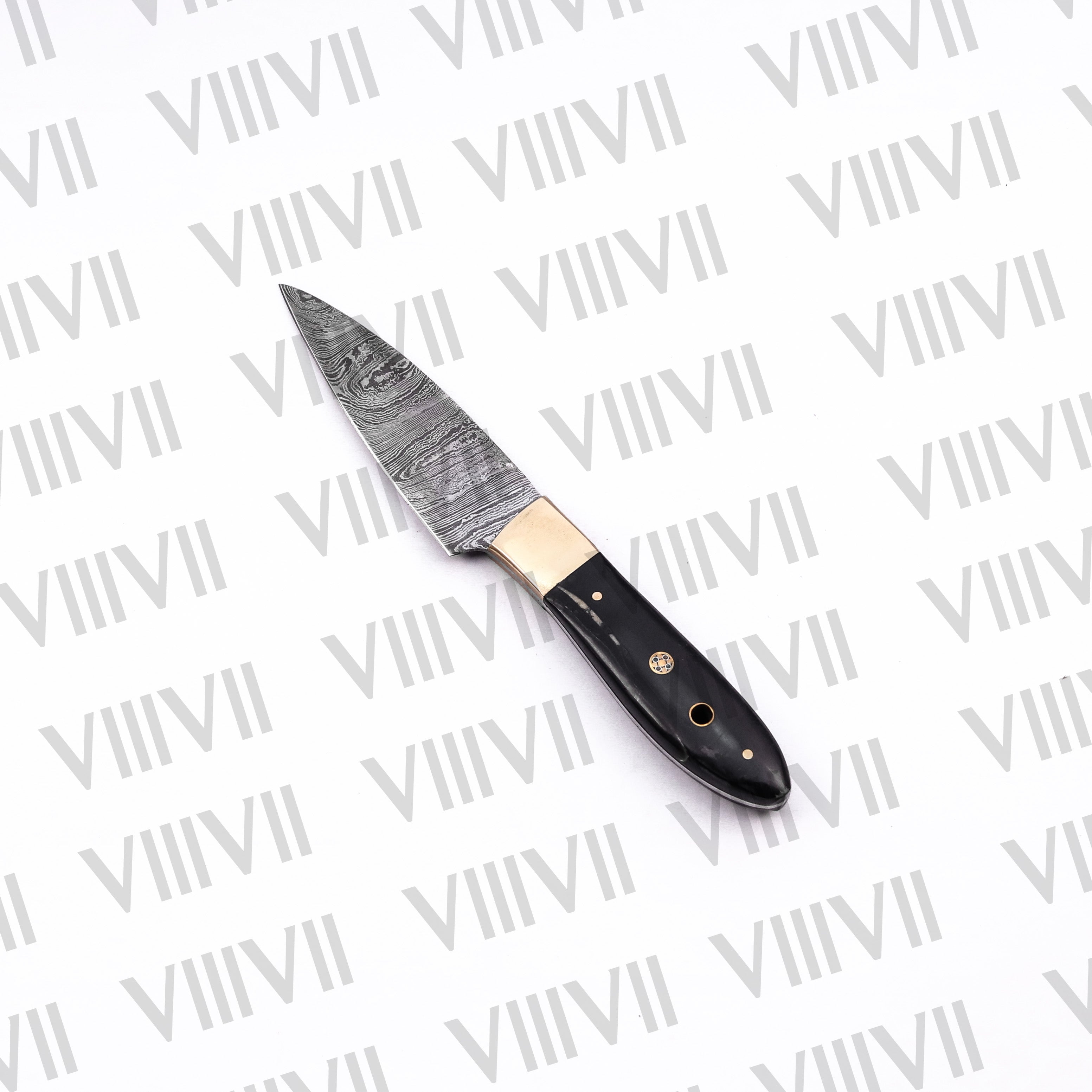 Handcrafted Chef Knife Set with Damascus Steel & Bull Horn Handles – Premium Kitchen Tools