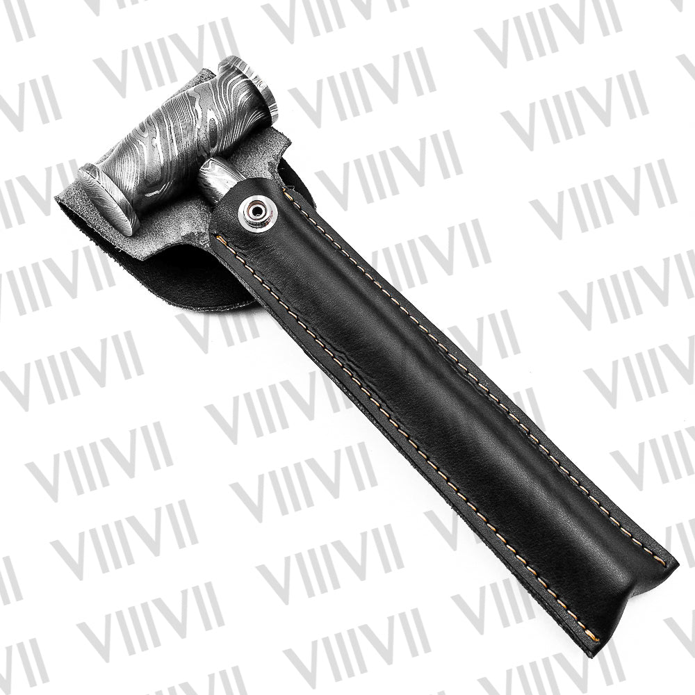 Premium Damascus Steel Hammer – Ideal for Leatherworking, Jewelry & Metal Art