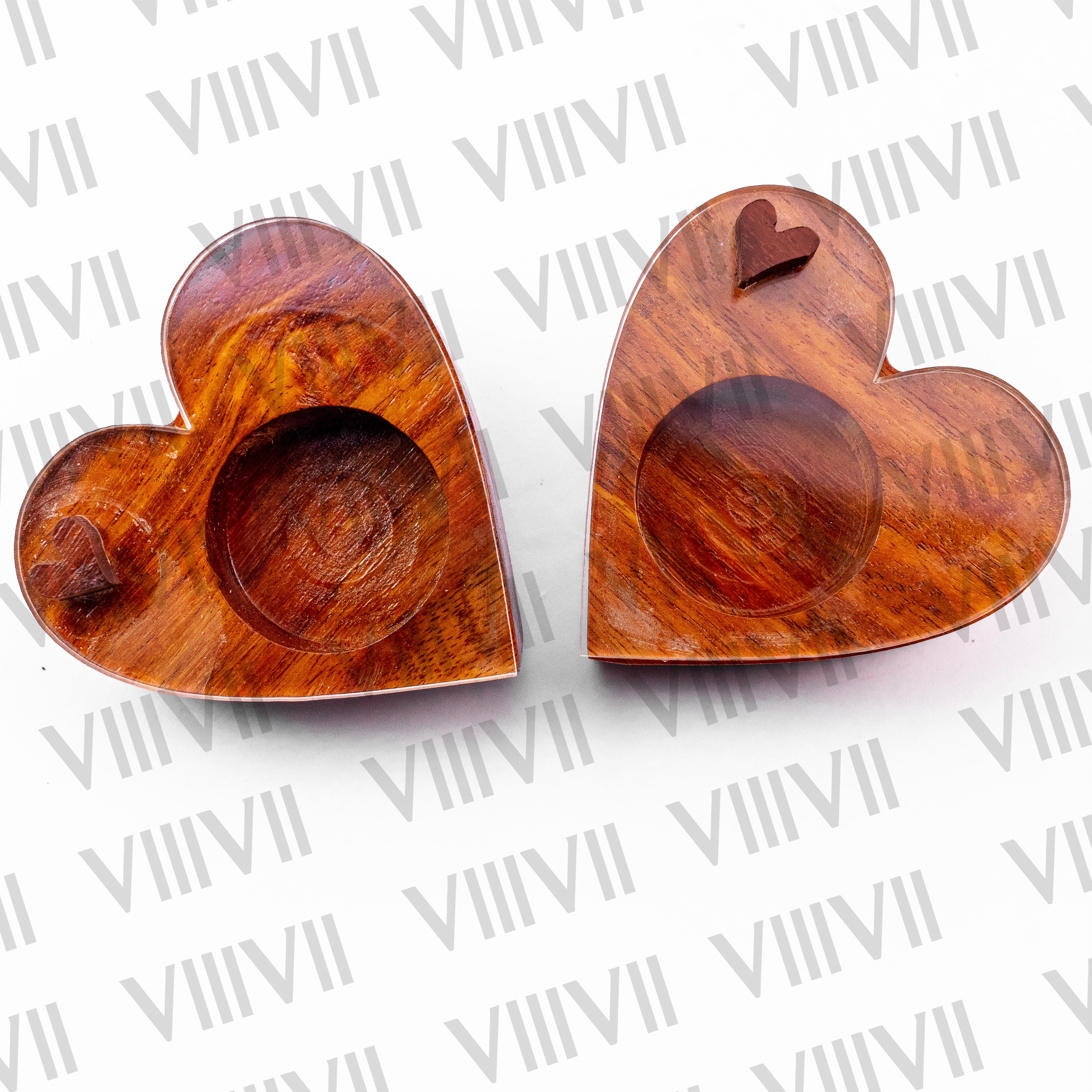 Rosewood Heart ring box