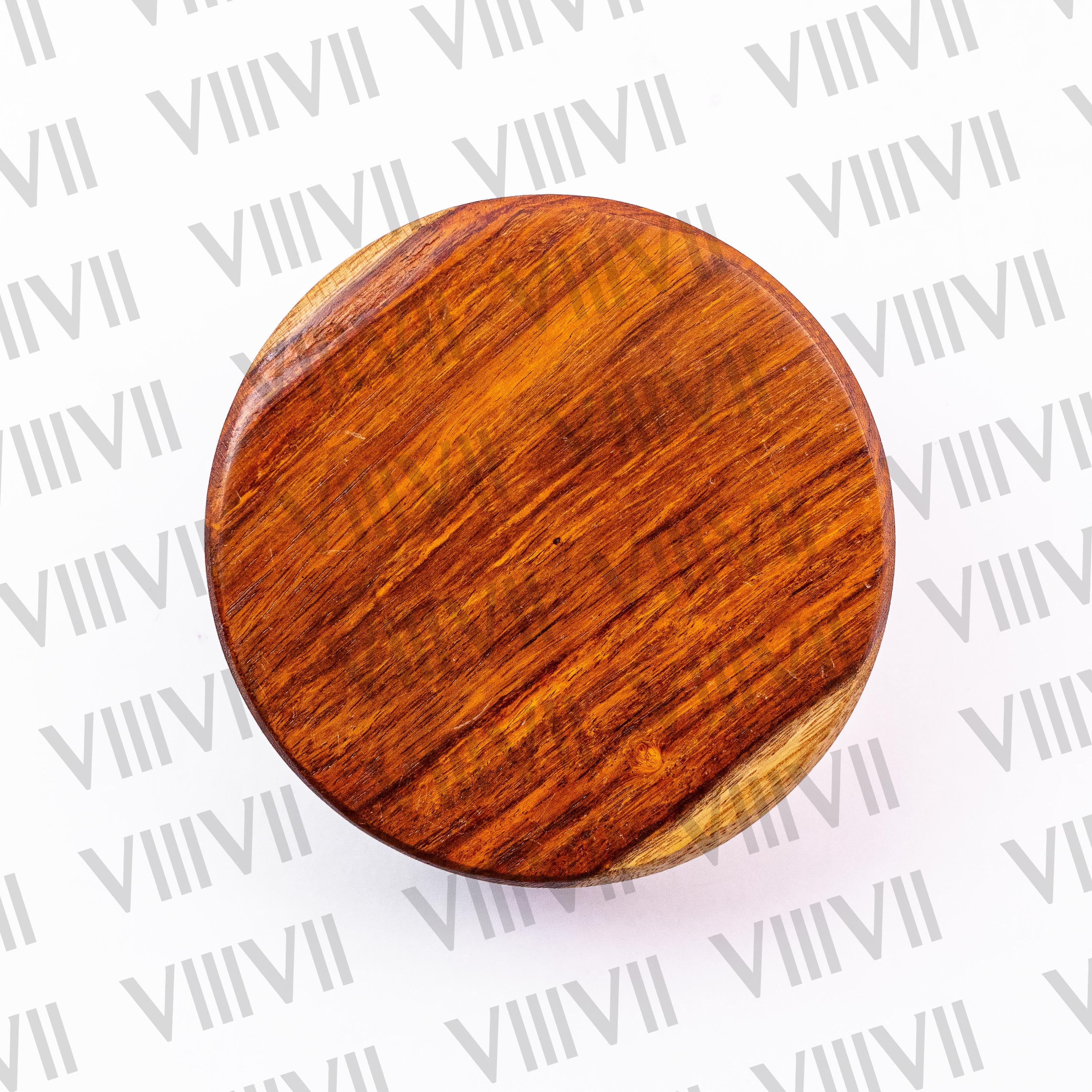 Round rosewood bracelet or pendant box