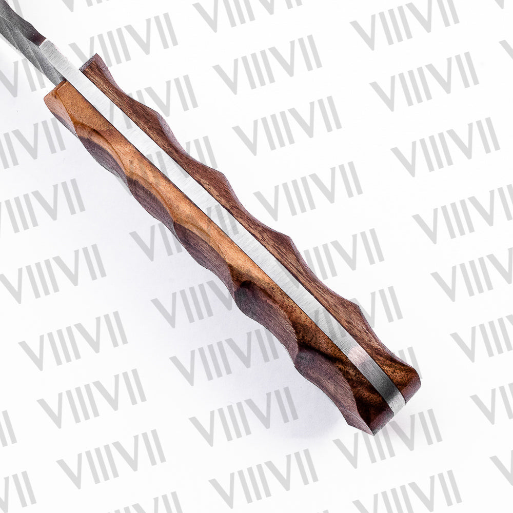 Stainless Steel Bushcraft Knife with Ergonomic Rosewood Handle – Gift for Hunters, Campers, Survivalists & Outdoor Enthusiasts