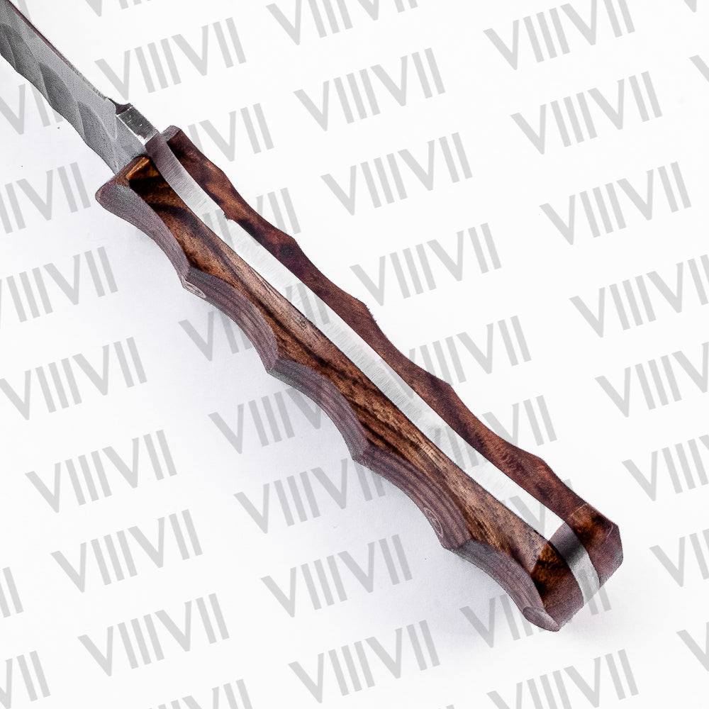 Stainless Steel Bushcraft Knife with Ergonomic Rosewood Handle – Gift for Hunters, Campers, Survivalists & Outdoor Enthusiasts