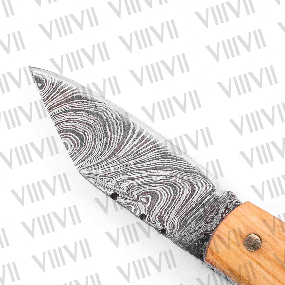 Folding Pocket Knife Keychain – Stainless or Damascus Blade with Olive Wood Handle | Mini EDC Utility Knife for Gifting, Outdoor & Everyday Use