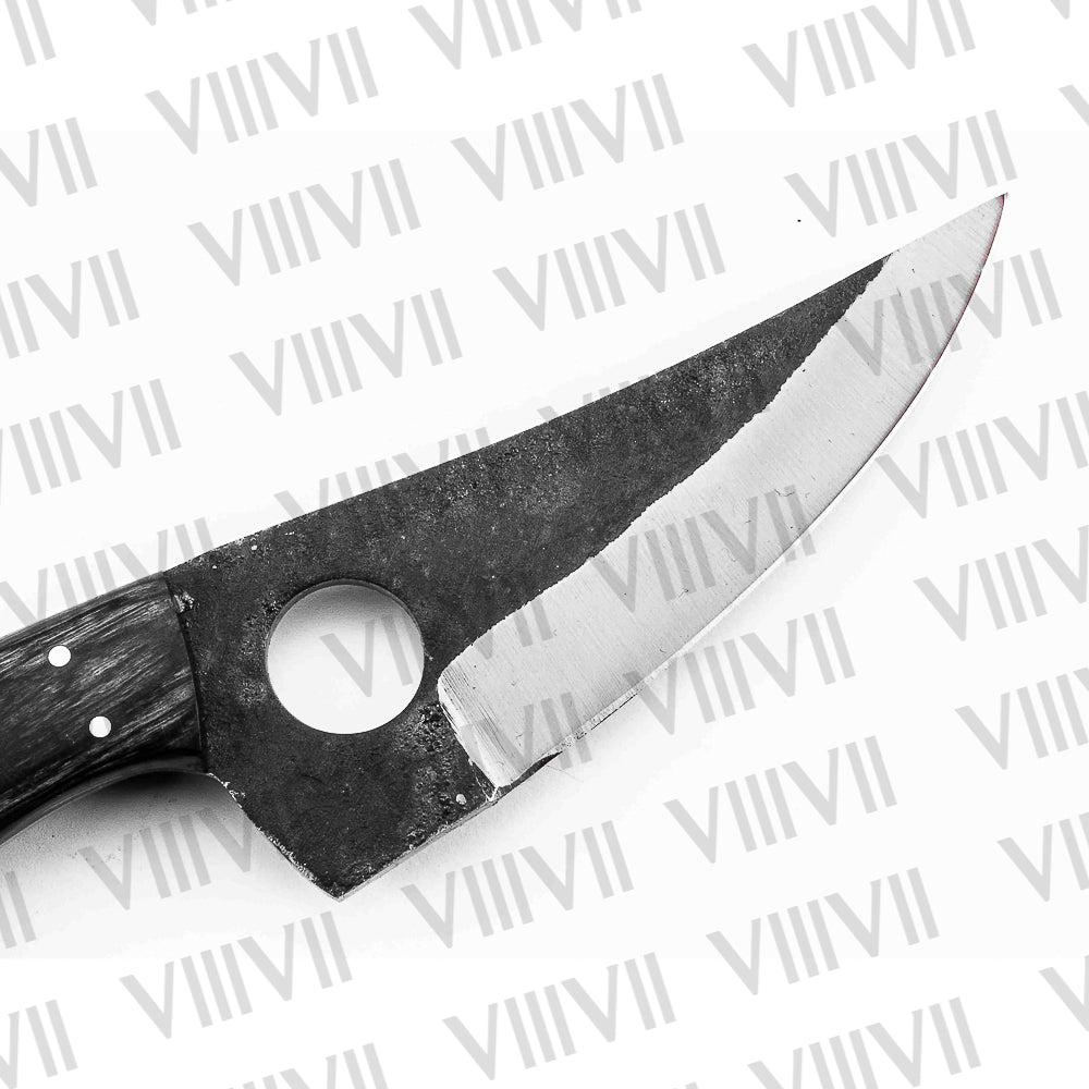 Handmade Full Tang Hunting Knife in High Carbon Steel with Ashwood Handle