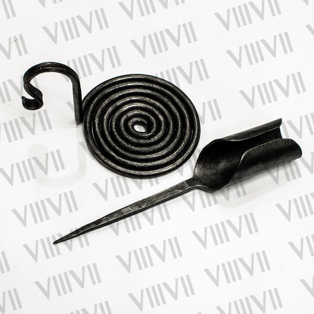 Hand forged candle stand, Medieval candle holder