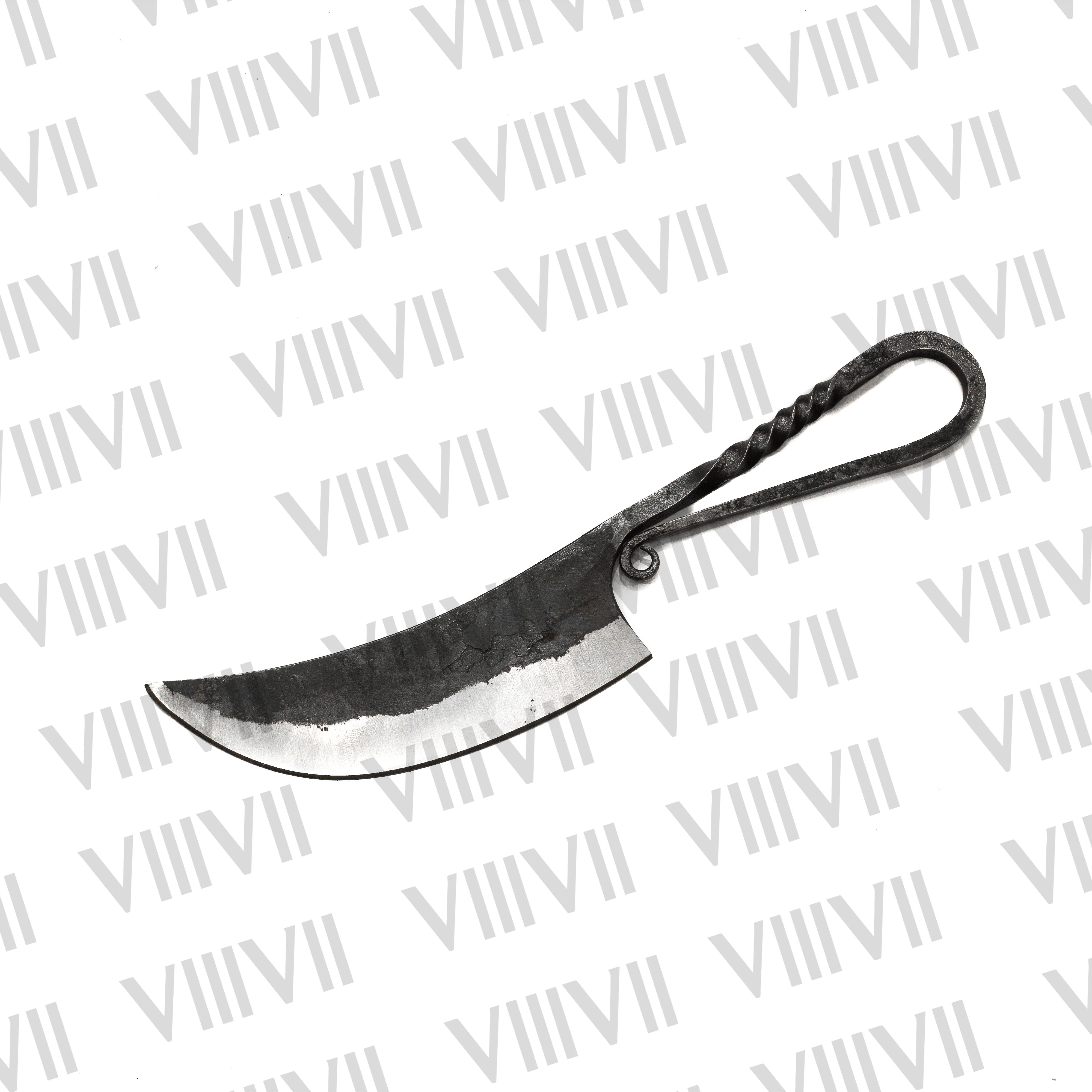 Viking Forge Knife – Handcrafted Carbon Steel Blade with Real Leather Sheath – Perfect for LARP and Reenactments