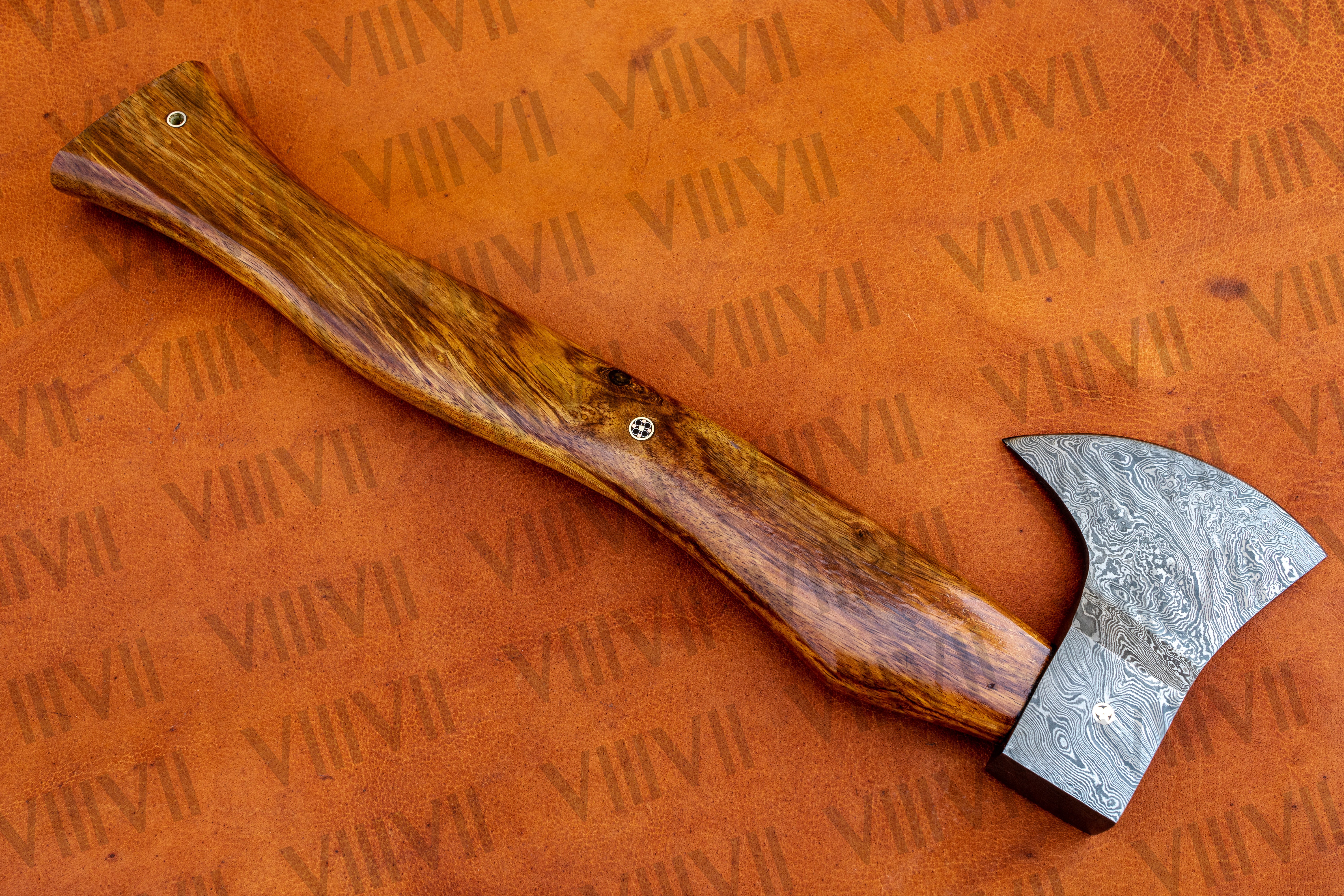 Damascus Steel Viking Axe – Bearded Hatchet, Custom Viking Hatchet, Handmade Hatchet