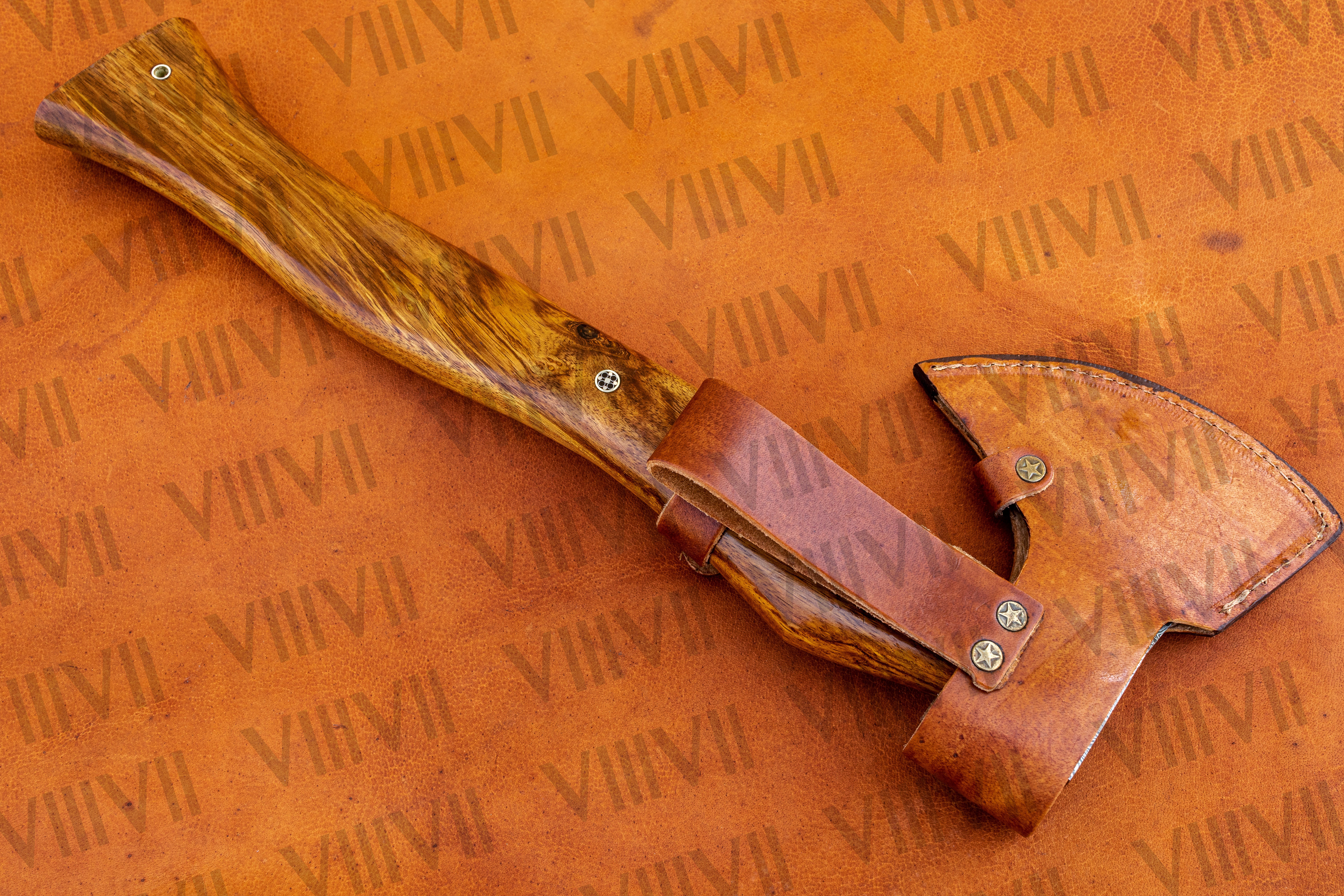 Damascus Steel Viking Axe – Bearded Hatchet, Custom Viking Hatchet, Handmade Hatchet