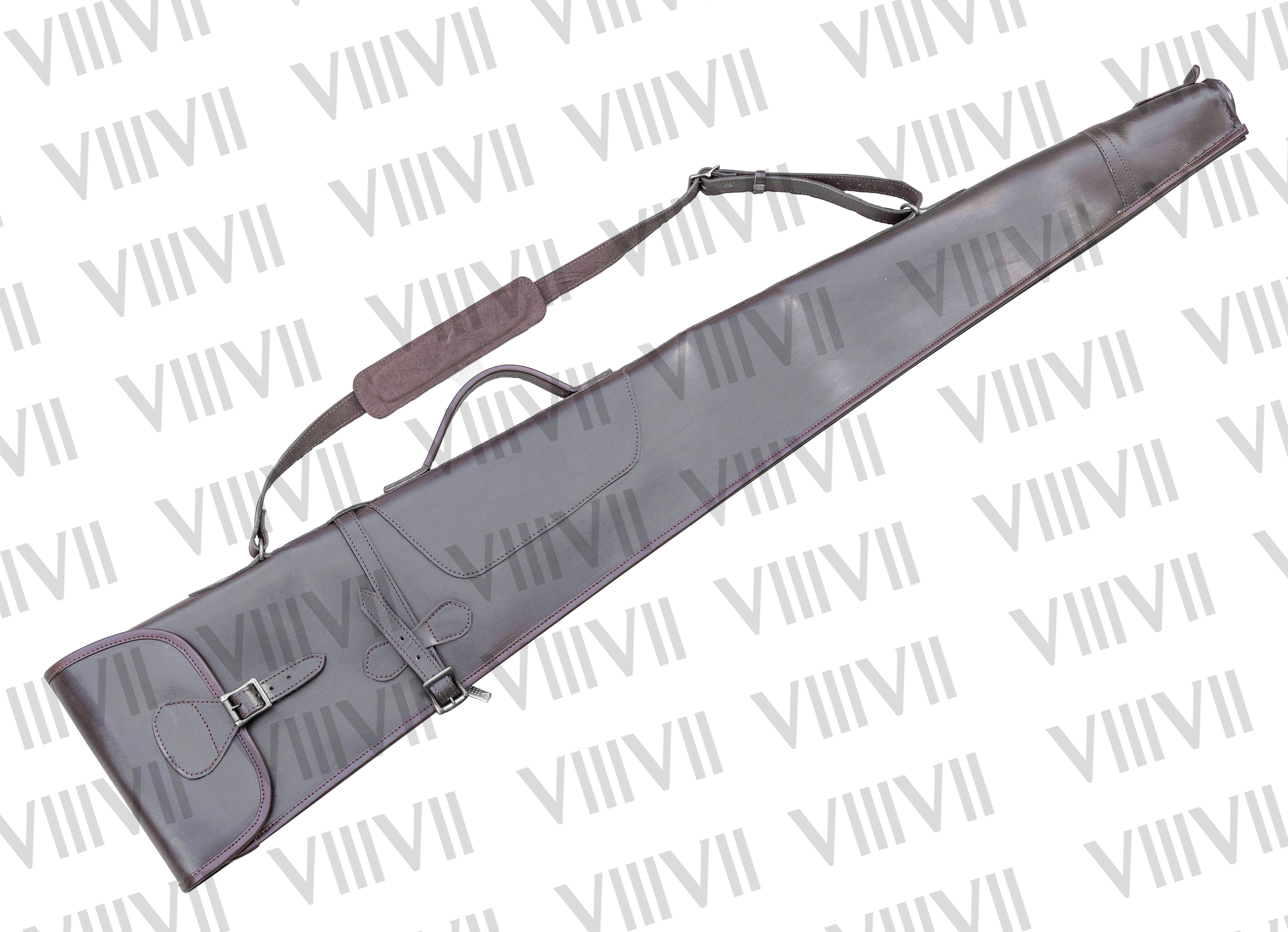 Leather Rifle case with sherling furr interior, Premium quality scabbard