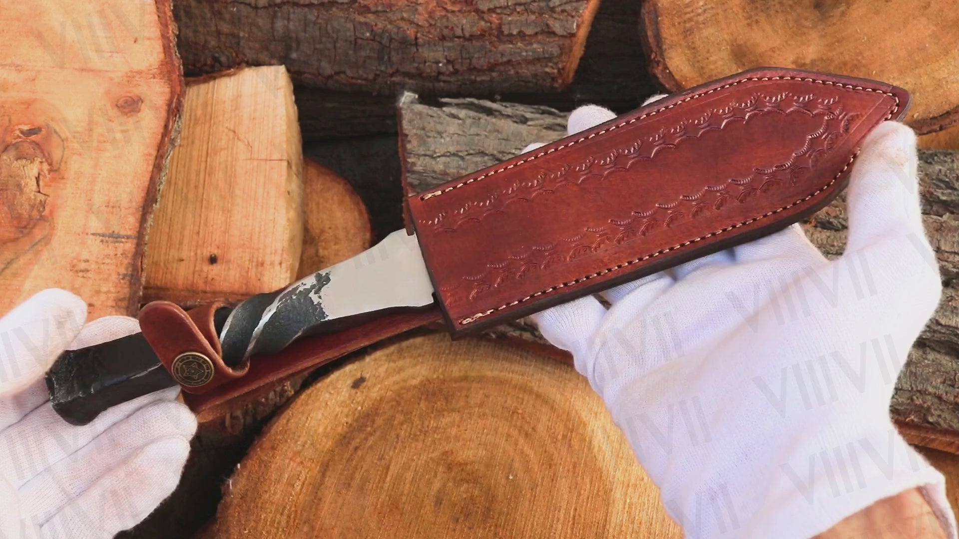 Railroad Spike Knife Double Edge Dagger | 12" Twisted Handle | Handmade Collectible Gift