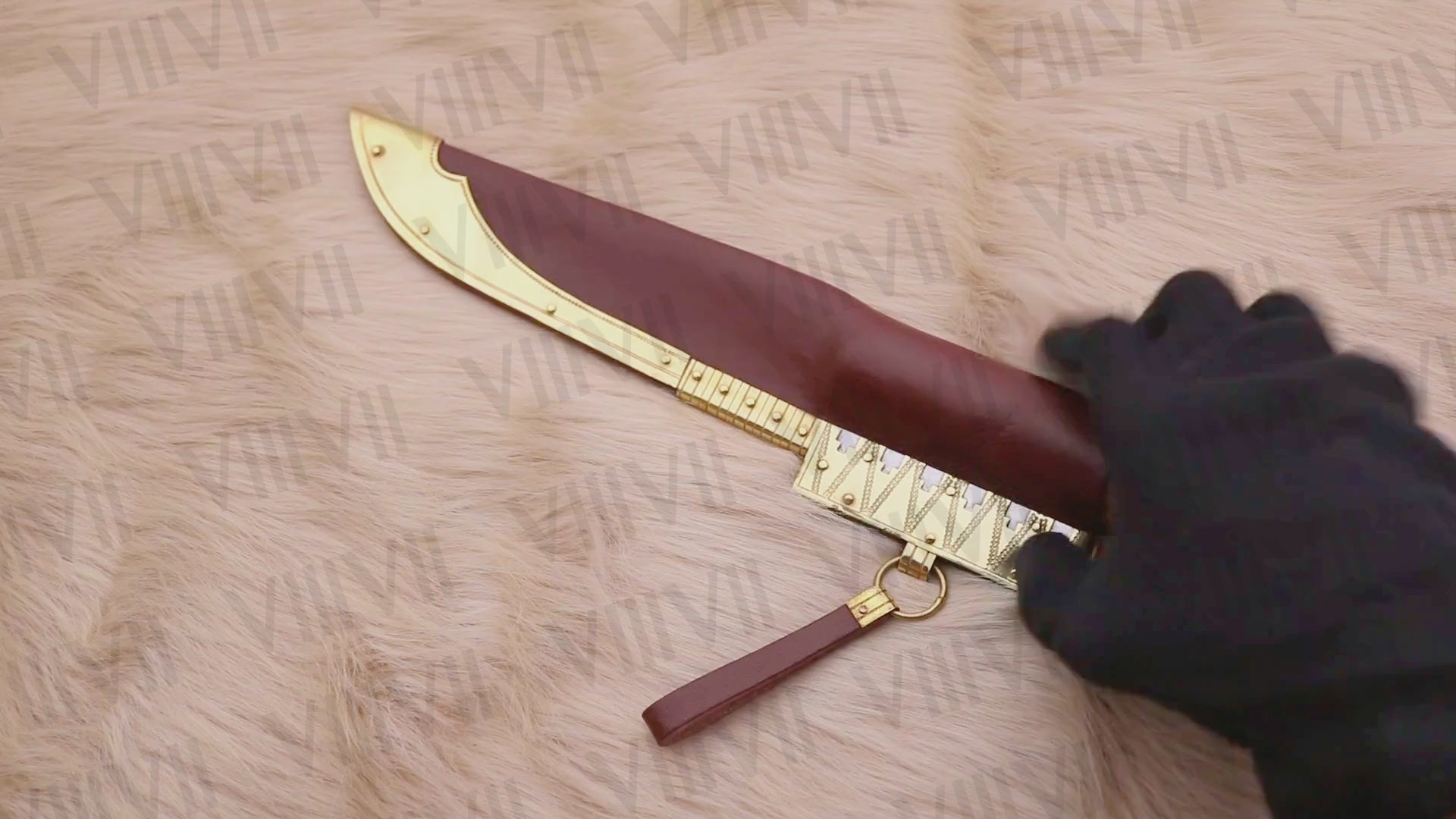 Viking Knife with Forged Steel Blade | Ash Wood Handle & Brass-Trimmed Leather Sheath