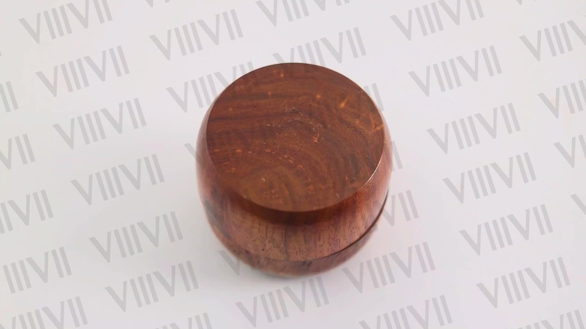 Damascus steel duo copper inlay ring with rosewood gift box