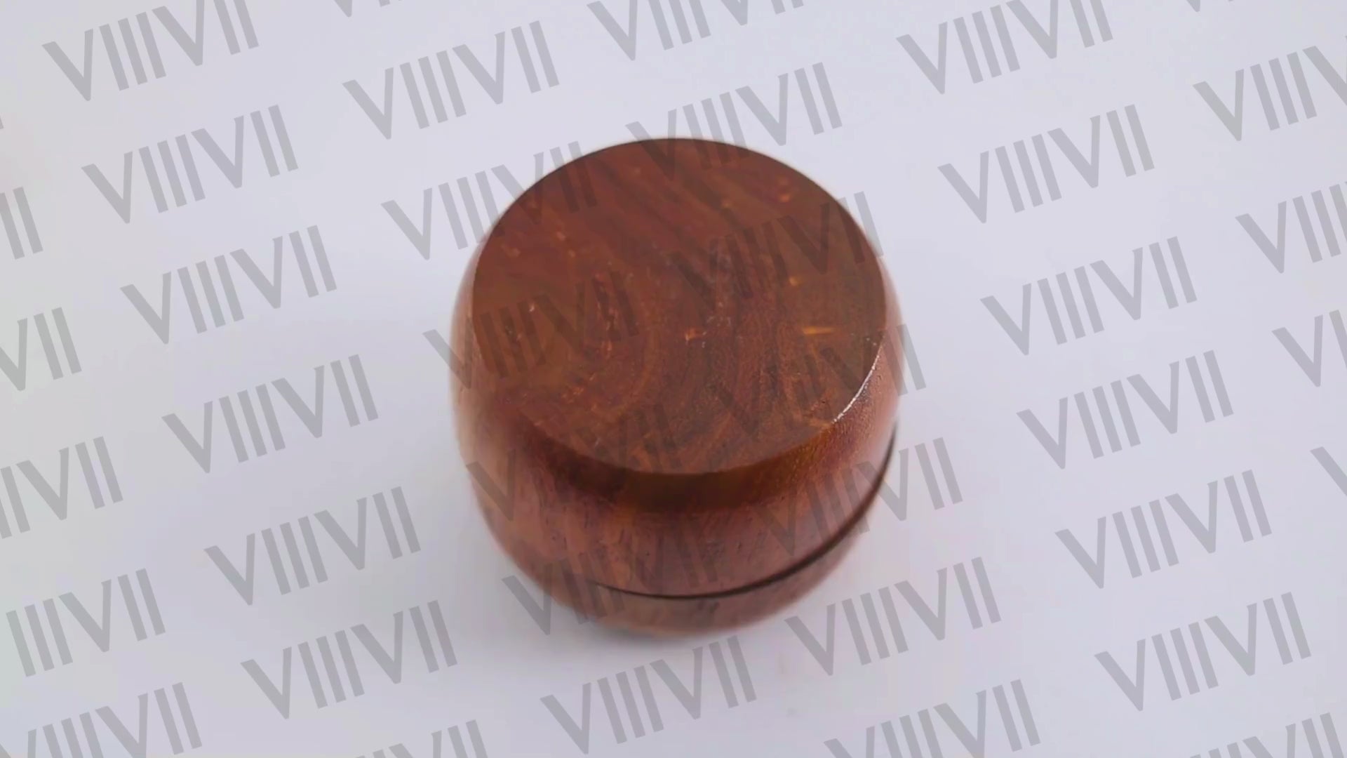 Tri facet stainless steel ring high polished finish with beautiful rosewood box