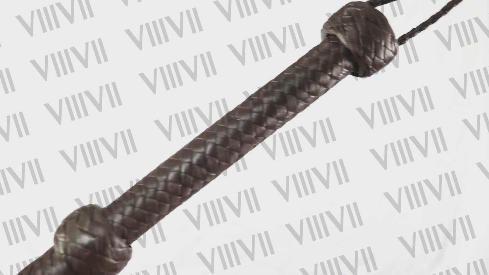 Brown Cow Hide Leather Bull Whip 4ft to 10ft, 12 Plaits Black Indiana Jones Style Handmade Cracking Whip for Training Performance & Cracking