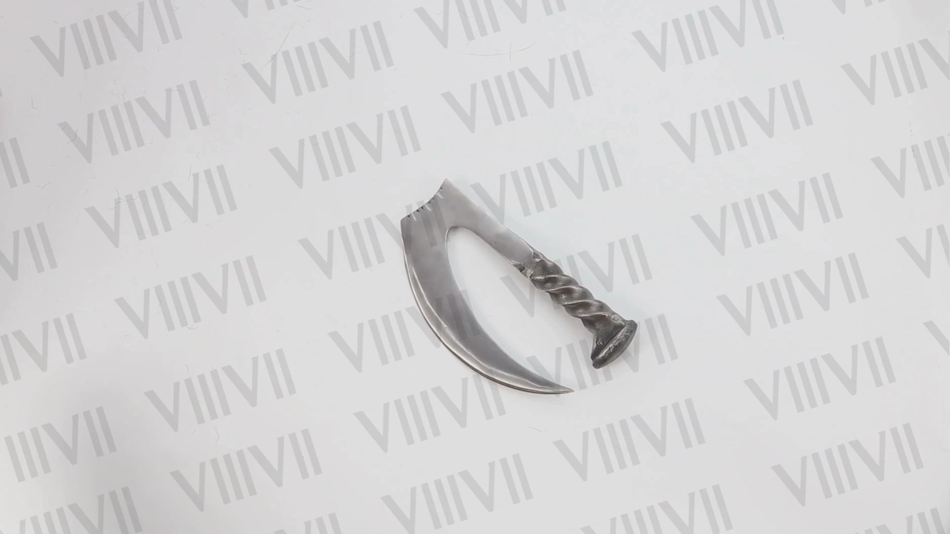 Rustic Railroad Spike Herb Chopper Handmade Kitchen Knife Chef Gift Forged Steel Blade Unique Cooking Tool