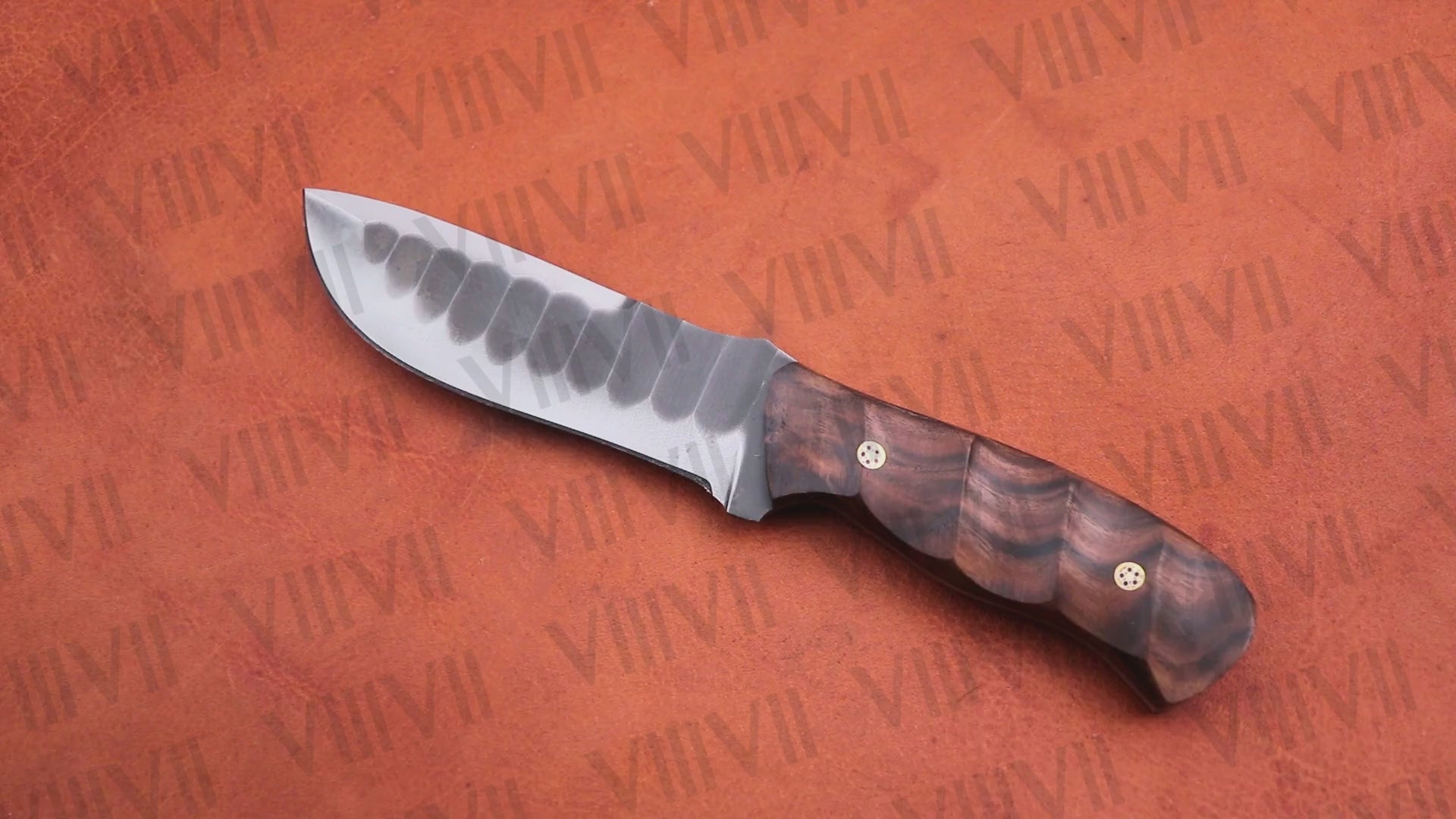 Stainless Steel Bushcraft Knife with Ergonomic Rosewood Handle – Gift for Hunters, Campers, Survivalists & Outdoor Enthusiasts